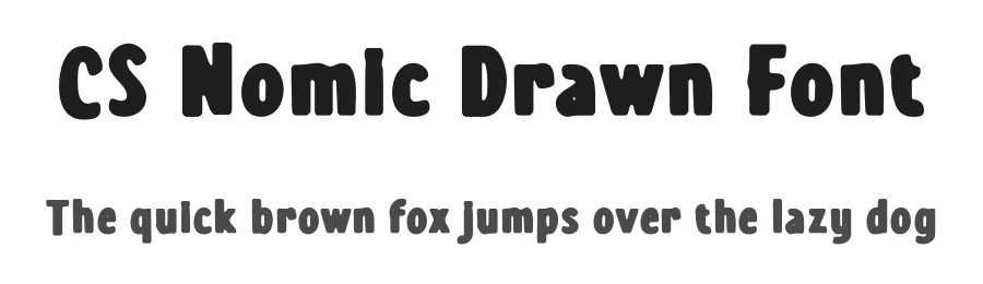 CS Nomic Drawn Font by craftsupplyco — Sans Serif Font