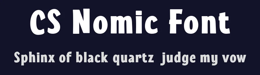 CS Nomic Font by craftsupplyco — Sans Serif Font — thumbnail 2