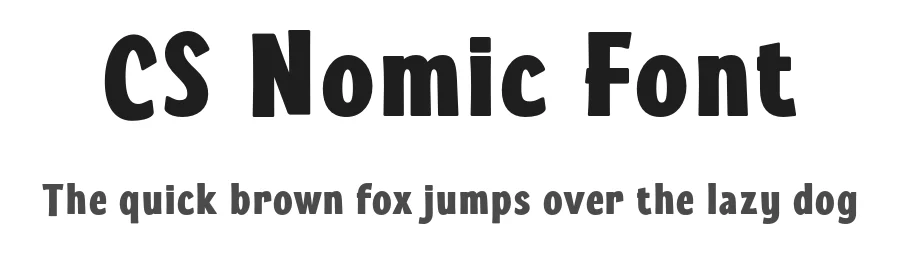CS Nomic Font by craftsupplyco — Sans Serif Font