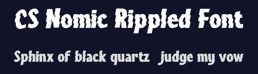 CS Nomic Rippled Font by craftsupplyco — Display Font — thumbnail 2