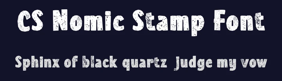 CS Nomic Stamp Font by craftsupplyco — Display Font — thumbnail 2