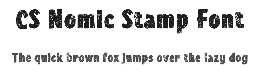 CS Nomic Stamp Font by craftsupplyco — Display Font