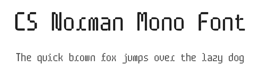 CS Norman Mono Font by craftsupplyco — Display Font
