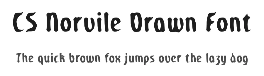 CS Norvile Drawn Font by craftsupplyco — Display Font