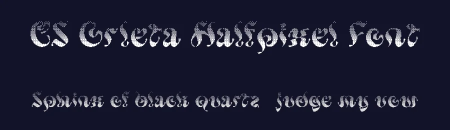 CS Orleta Halfpixel Font by craftsupplyco — Display Font — thumbnail 2