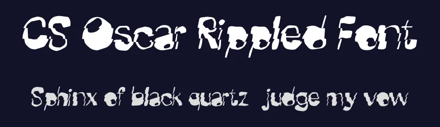CS Oscar Rippled Font by craftsupplyco — Display Font — thumbnail 2