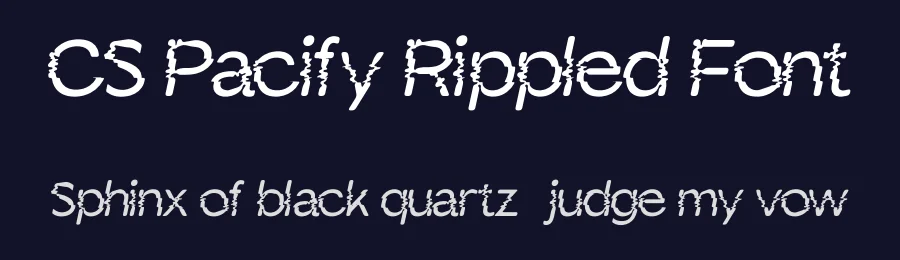 CS Pacify Rippled Font by craftsupplyco — Display Font — thumbnail 2