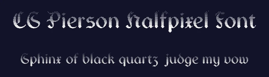 CS Pierson Halfpixel Font by craftsupplyco — Display Font — thumbnail 2