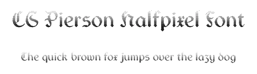 CS Pierson Halfpixel Font by craftsupplyco — Display Font