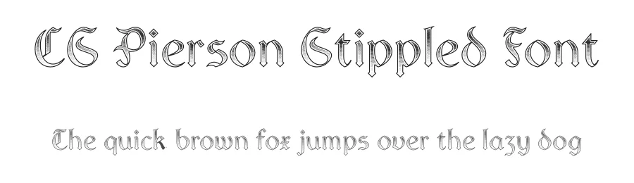 CS Pierson Stippled Font by craftsupplyco — Display Font