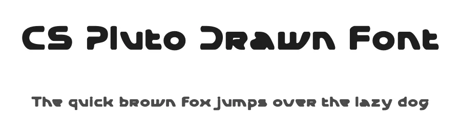 CS Pluto Drawn Font by craftsupplyco — Sans Serif Font