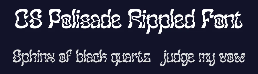 CS Polisade Rippled Font by craftsupplyco — Display Font — thumbnail 2