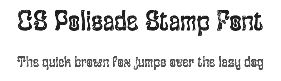 CS Polisade Stamp Font by craftsupplyco β Display Font