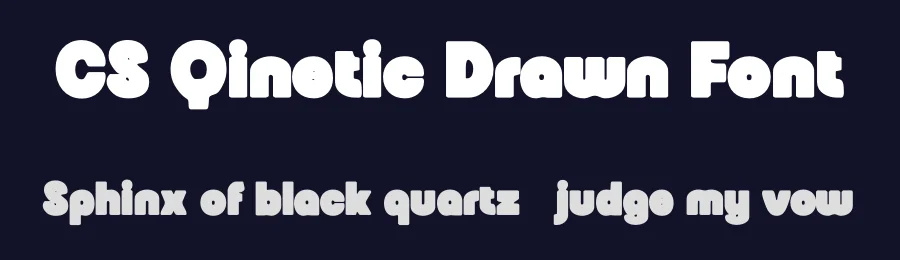 CS Qinetic Drawn Font by craftsupplyco — Display Font — thumbnail 2
