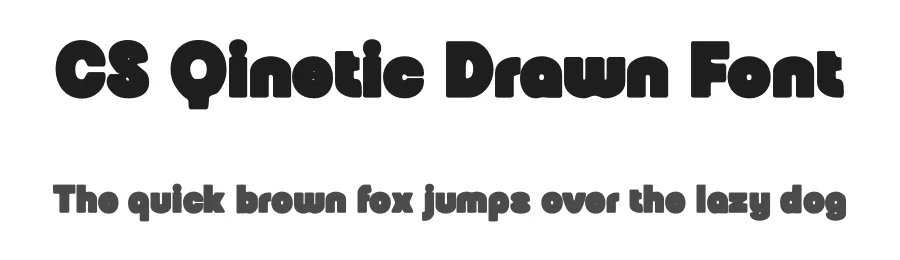 CS Qinetic Drawn Font by craftsupplyco — Display Font