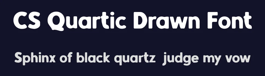 CS Quartic Drawn Font by craftsupplyco — Sans Serif Font — thumbnail 2