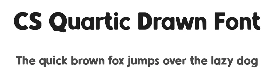 CS Quartic Drawn Font by craftsupplyco — Sans Serif Font