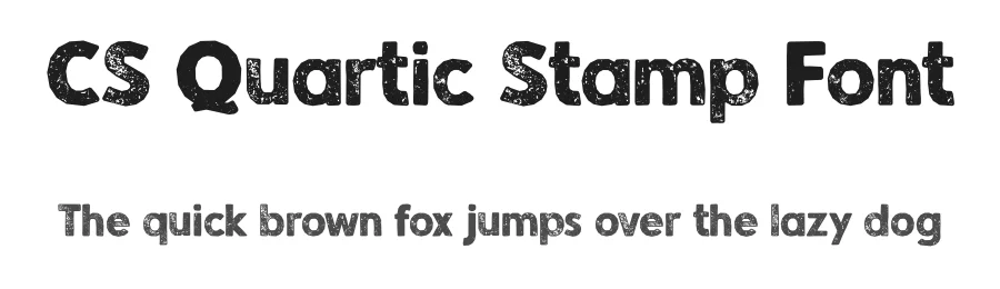 CS Quartic Stamp Font by craftsupplyco — Display Font