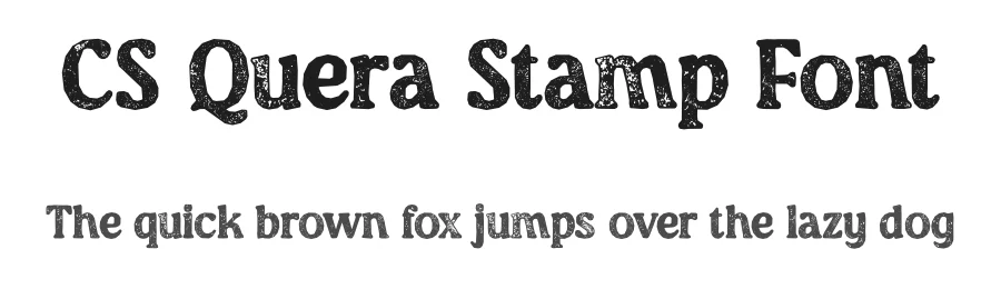 CS Quera Stamp Font by craftsupplyco — Display Font