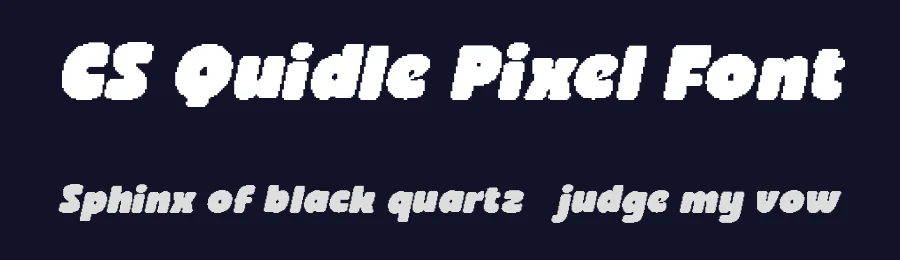 CS Quidle Pixel Font by craftsupplyco — Display Font — thumbnail 2