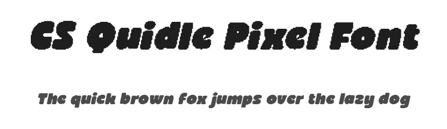 CS Quidle Pixel Font by craftsupplyco — Display Font