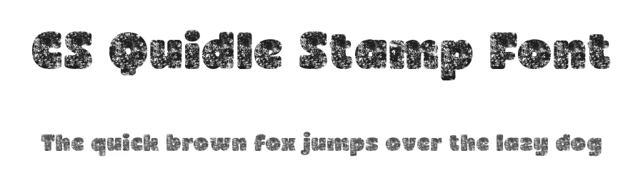 CS Quidle Stamp Font by craftsupplyco — Display Font