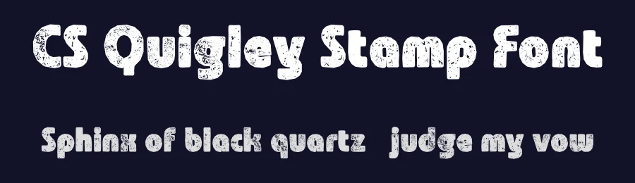 CS Quigley Stamp Font by craftsupplyco — Display Font — thumbnail 2