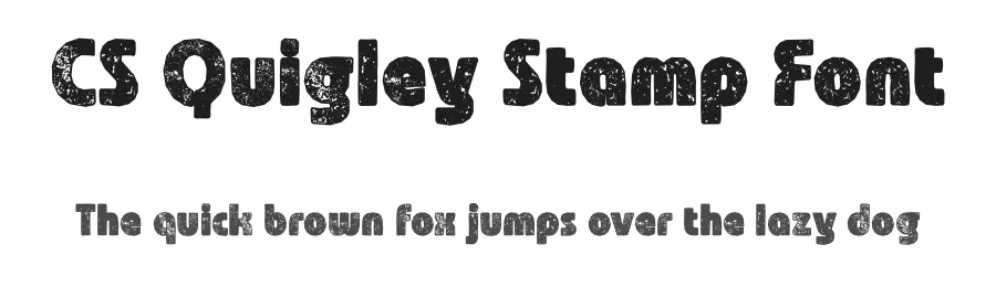 CS Quigley Stamp Font by craftsupplyco — Display Font