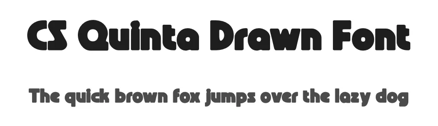 CS Quinta Drawn Font by craftsupplyco — Sans Serif Font