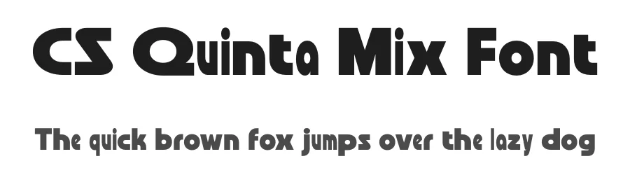 CS Quinta Mix Font by craftsupplyco β Sans Serif Font