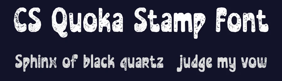 CS Quoka Stamp Font by craftsupplyco — Display Font — thumbnail 2