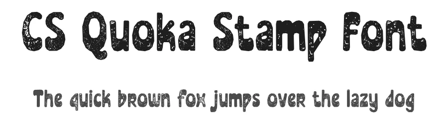CS Quoka Stamp Font by craftsupplyco — Display Font