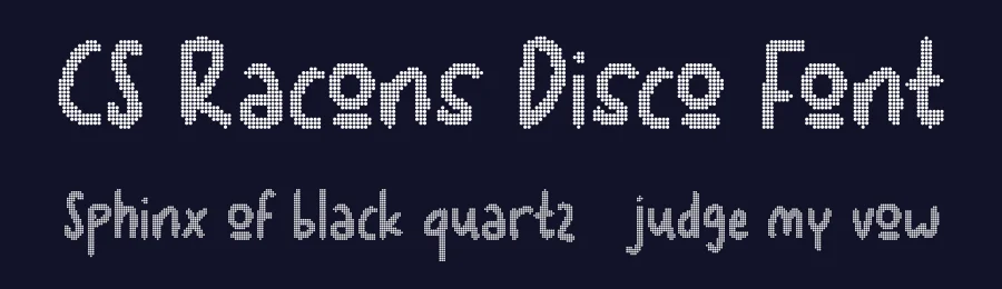 CS Racons Disco Font by craftsupplyco — Display Font — thumbnail 2