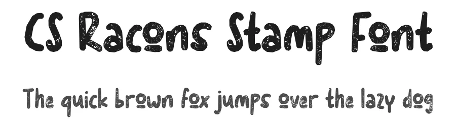 CS Racons Stamp Font by craftsupplyco — Display Font