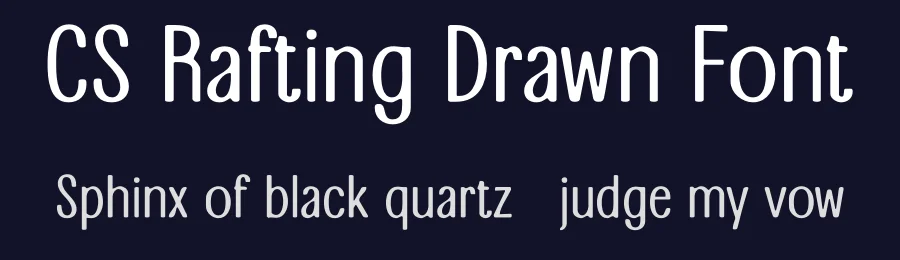 CS Rafting Drawn Font by craftsupplyco — Sans Serif Font — thumbnail 2