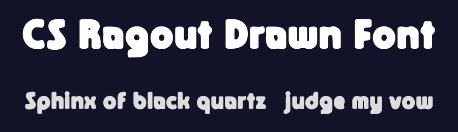 CS Ragout Drawn Font by craftsupplyco — Display Font — thumbnail 2