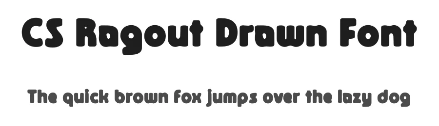 CS Ragout Drawn Font by craftsupplyco — Display Font