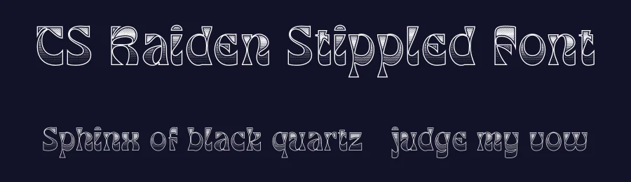 CS Raiden Stippled Font by craftsupplyco — Display Font — thumbnail 2