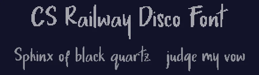 CS Railway Disco Font by craftsupplyco — Display Font — thumbnail 2