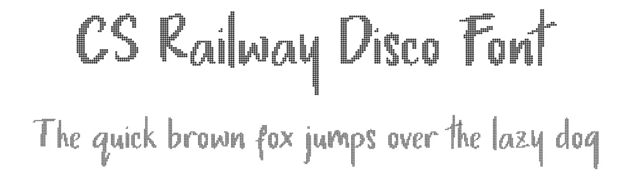 CS Railway Disco Font by craftsupplyco — Display Font
