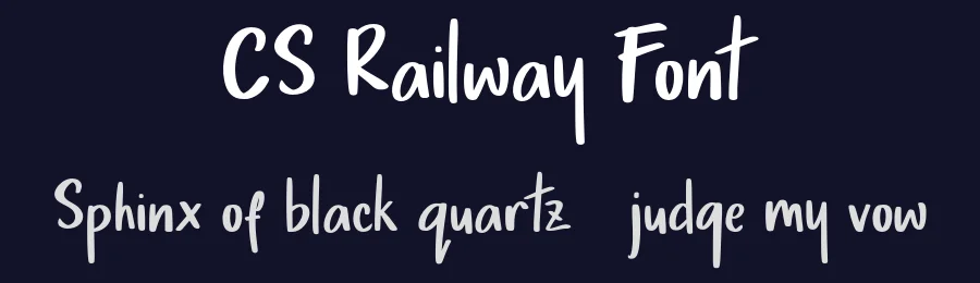 CS Railway Font by craftsupplyco — Script Handwritten Font — thumbnail 2