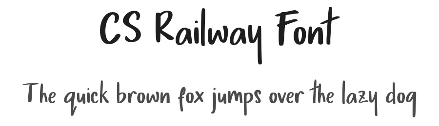 CS Railway Font by craftsupplyco — Script Handwritten Font