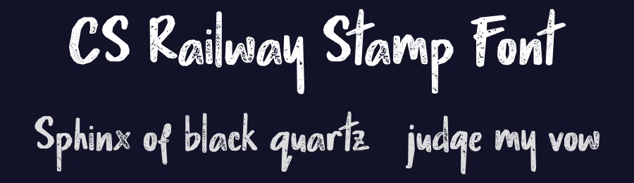 CS Railway Stamp Font by craftsupplyco — Script Handwritten Font — thumbnail 2
