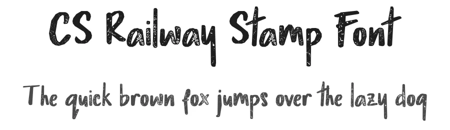 CS Railway Stamp Font by craftsupplyco — Script Handwritten Font