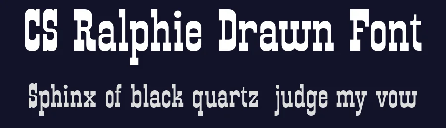 CS Ralphie Drawn Font by craftsupplyco — Slab Serif Font — thumbnail 2