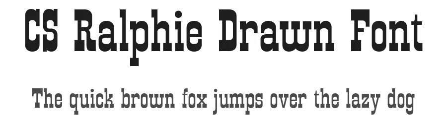 CS Ralphie Drawn Font by craftsupplyco — Slab Serif Font