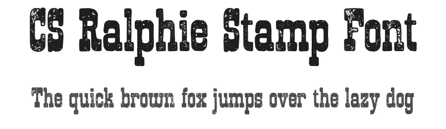CS Ralphie Stamp Font by craftsupplyco — Display Font