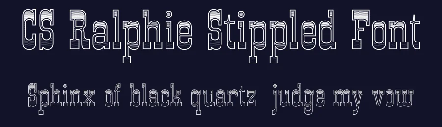 CS Ralphie Stippled Font by craftsupplyco — Display Font — thumbnail 2