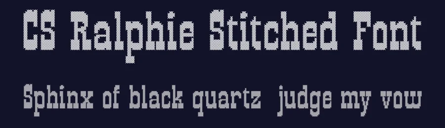 CS Ralphie Stitched Font by craftsupplyco — Display Font — thumbnail 2