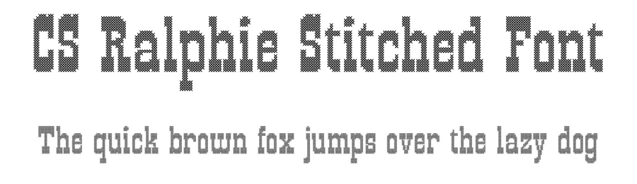 CS Ralphie Stitched Font by craftsupplyco — Display Font